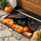 Blanket Cat Secret Doormat - Cute Animal Design | Printed Welcome Doormat