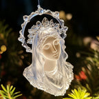 Midnight Colorful Butterflies Christmas Ornament