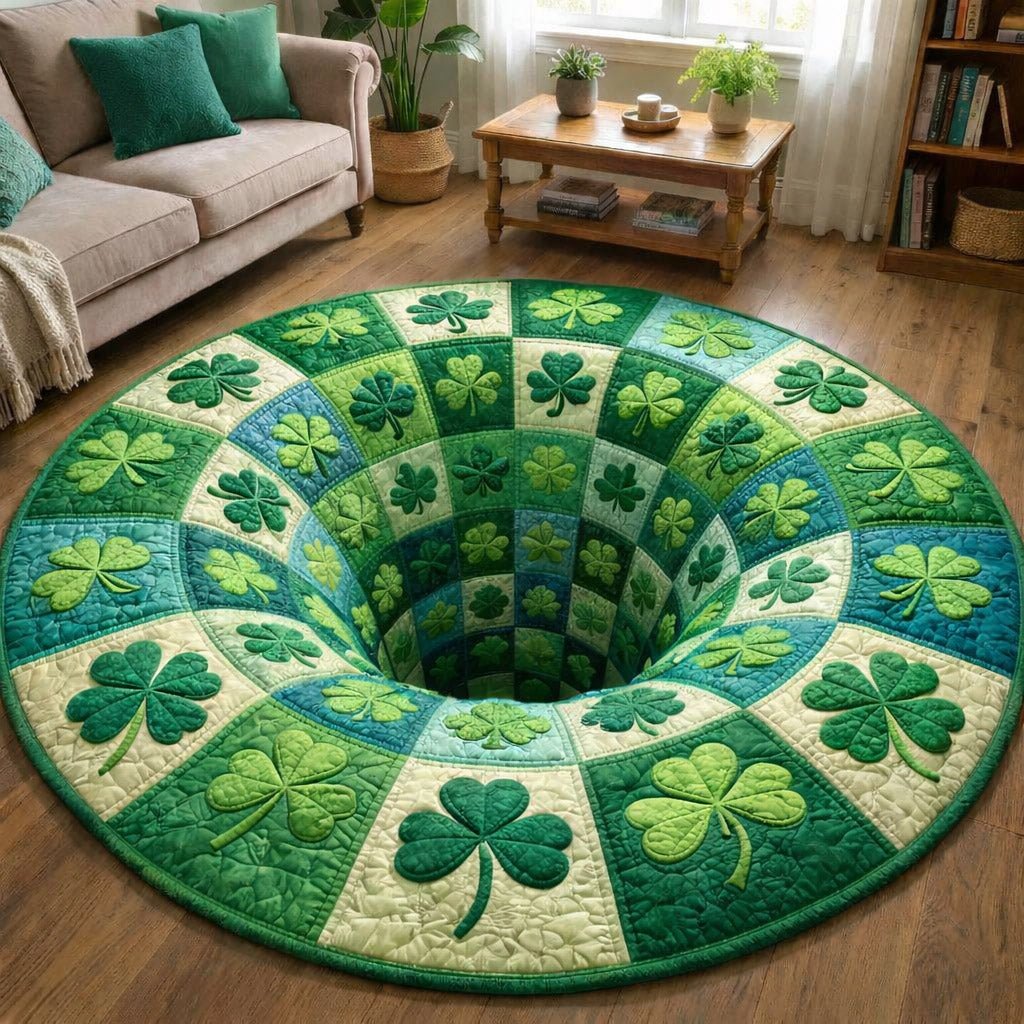 Blessed Greenery Round Mat Rug - Nature Design | Serene Home Decor