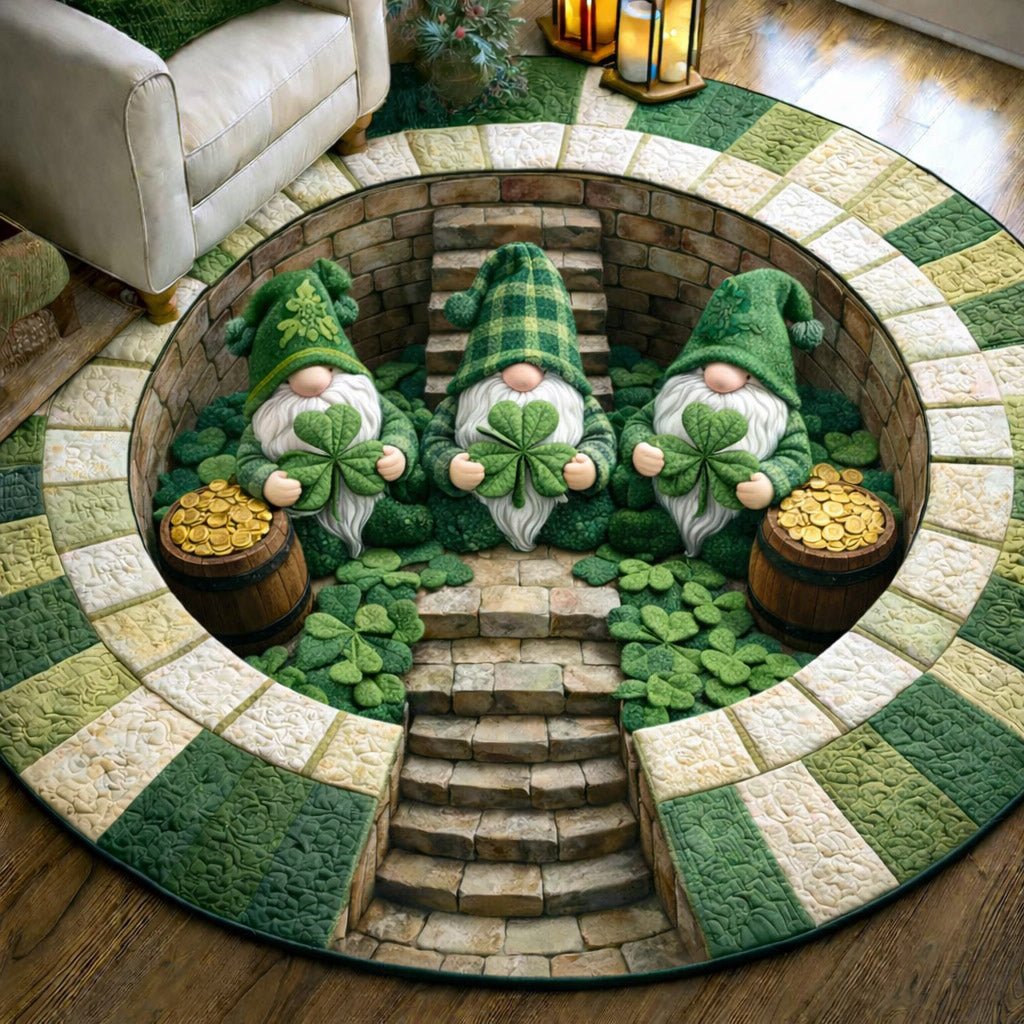 Blessed Greenery Round Mat Rug - Nature Design | Serene Home Decor