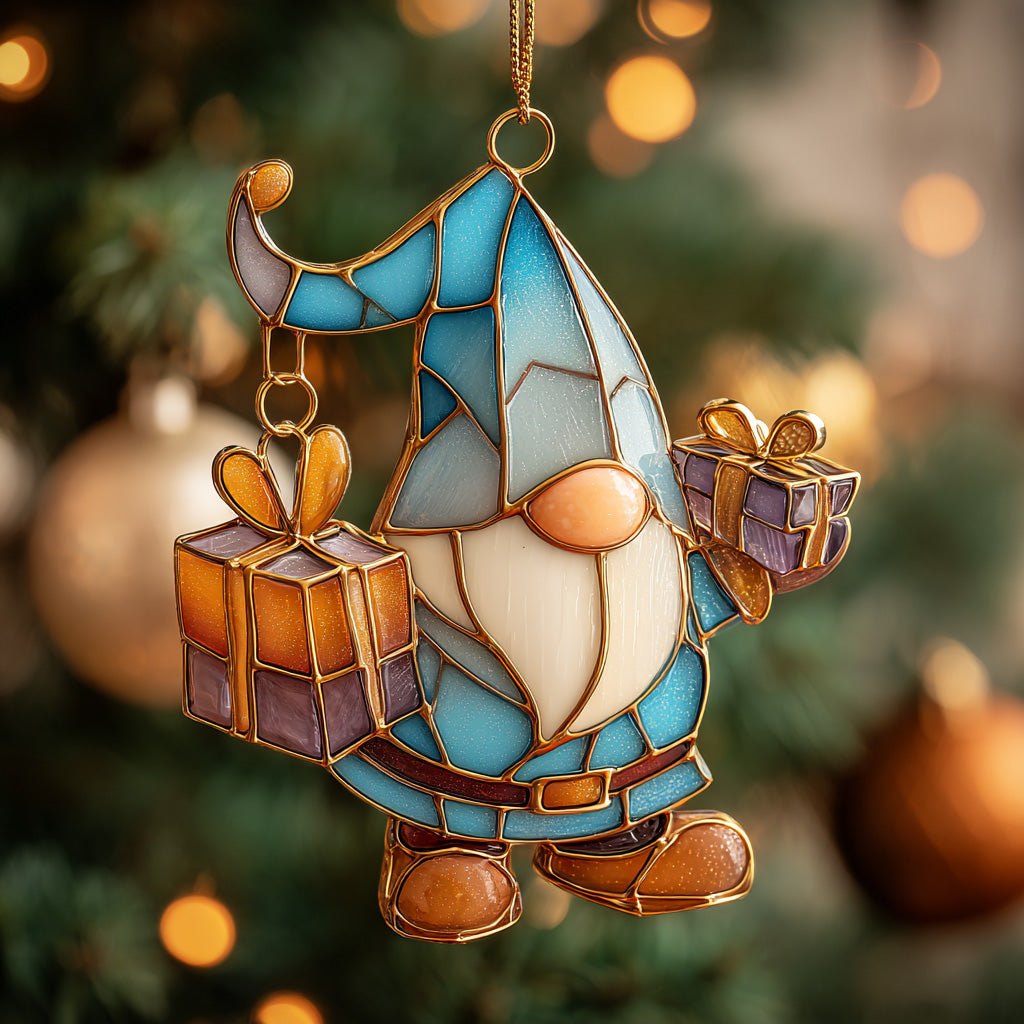 Blessing Gift Gnome Christmas Ornament