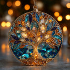 Blessing Tree of Fire Christmas Ornament