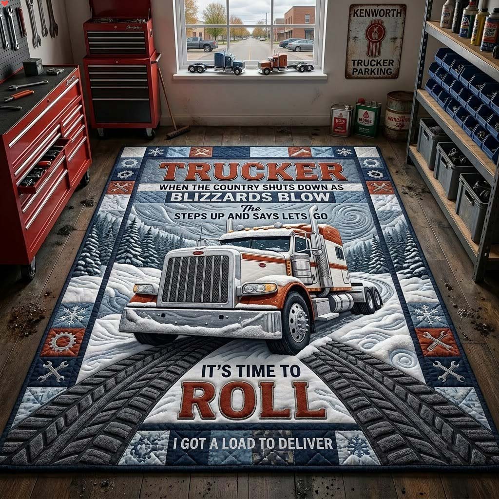 Blizzard Load Runner area rug in a living room