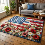 Bloom Banner area rug in a living room