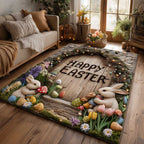 Bloom Easter area rug in a living room