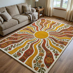 Bloom Garden area rug in a living room
