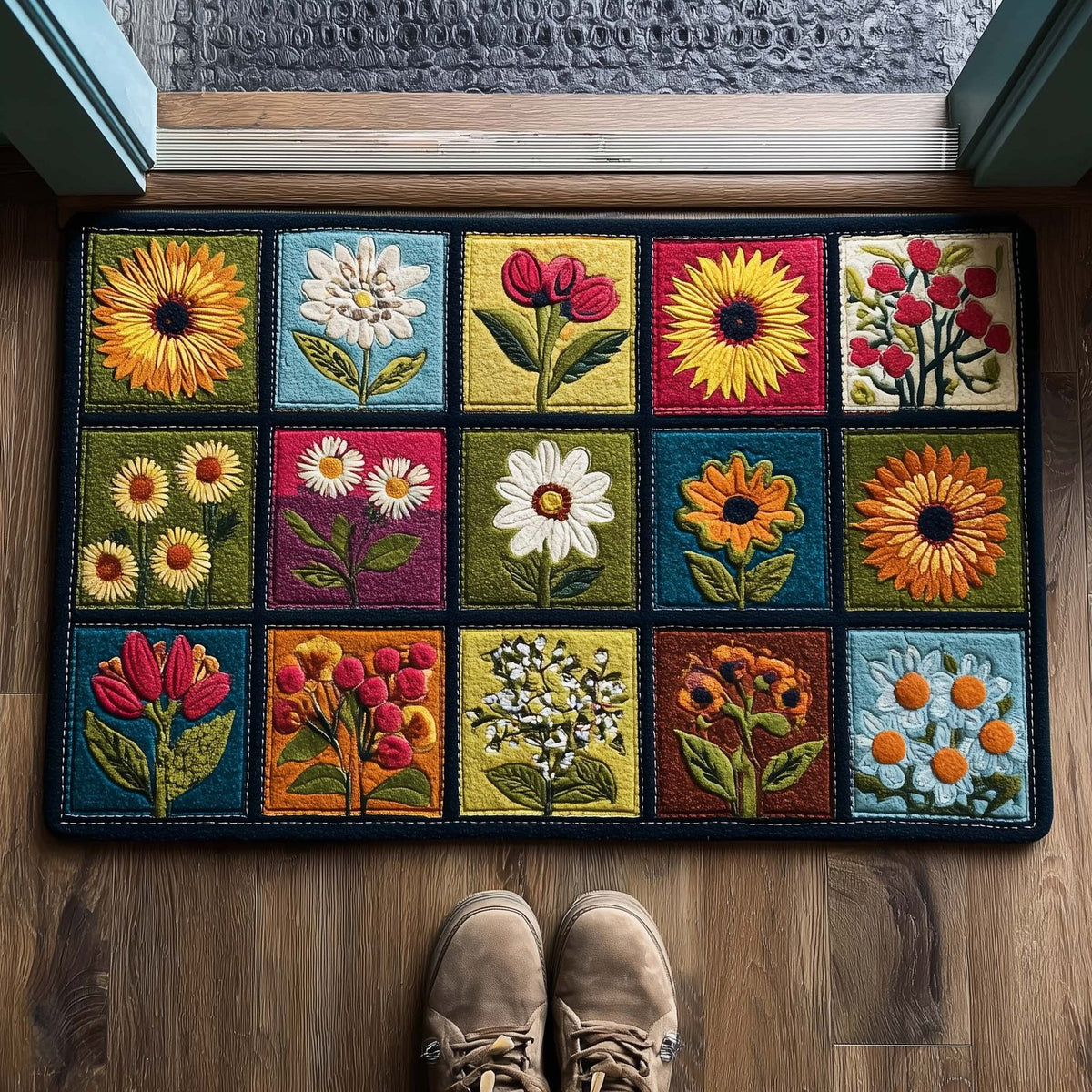 Bloom Meadow Doormat - Nature Design | Printed Welcome Doormat