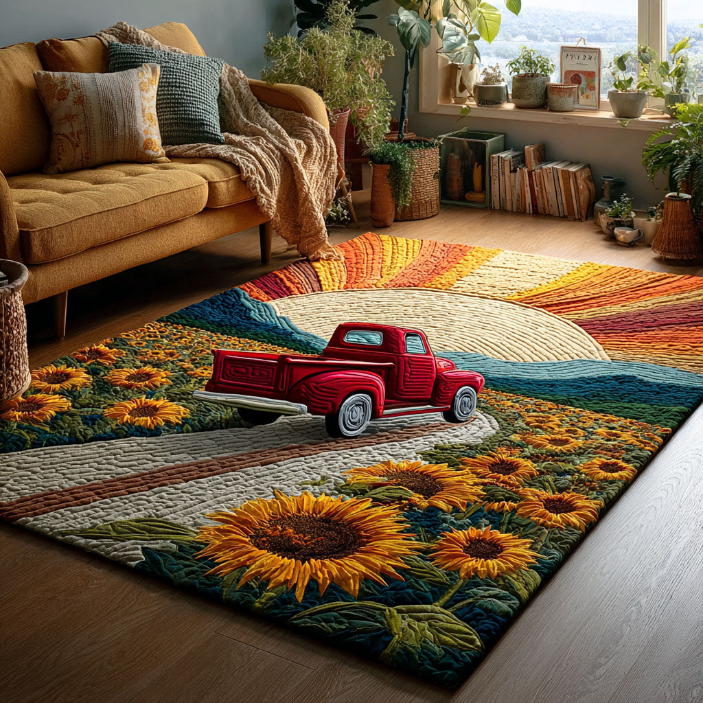 Blooming Countryside Vista area rug in a living room