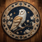 Blossom Perch Round Mat Rug - washable non-slip printed rug