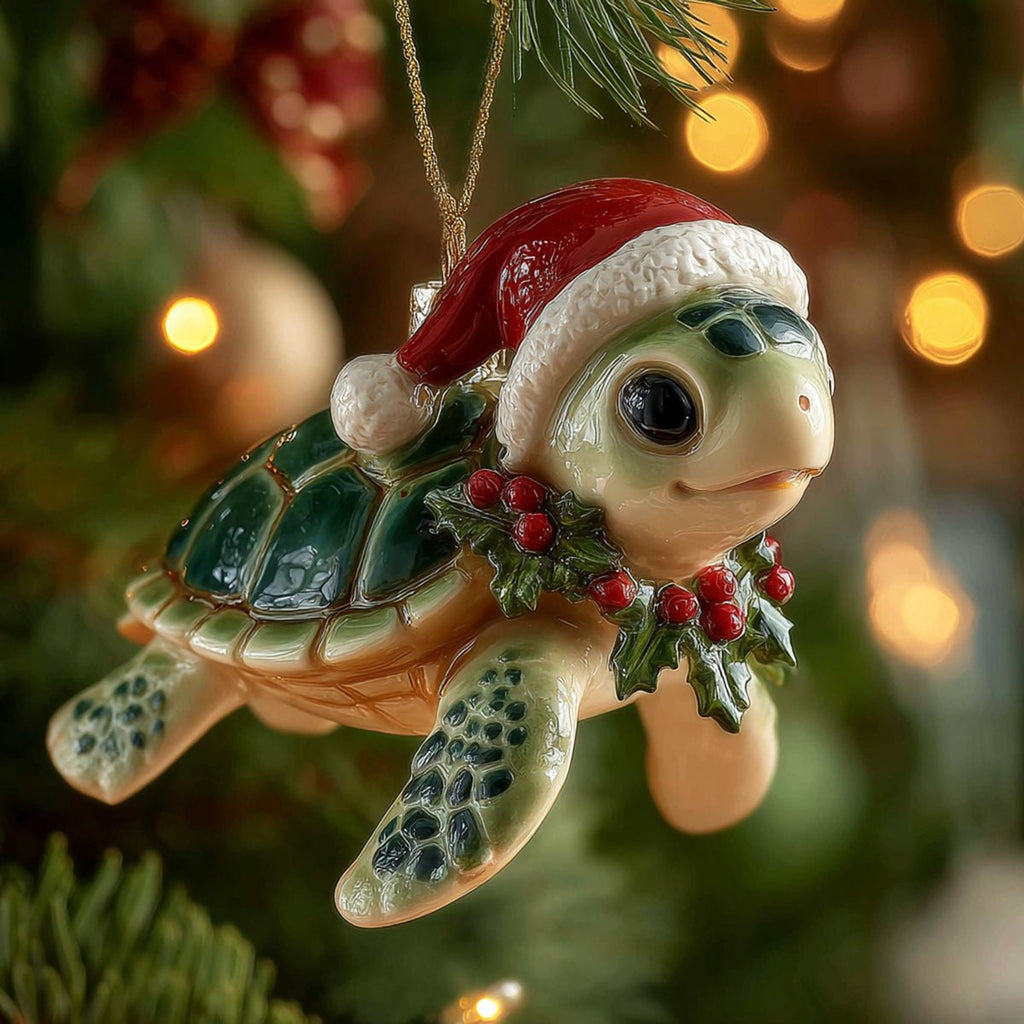 Blue Serenity Christmas Ornament