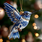 Blue Whisper Christmas Ornament