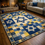 Blue Star Harmony area rug in a living room