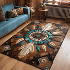 Boho Spirit area rug in a living room