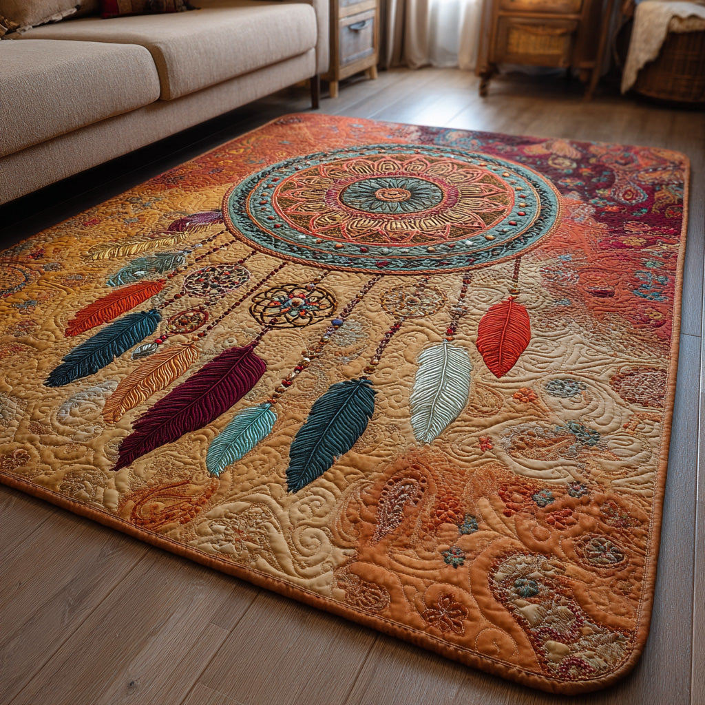 Boho Suncatcher area rug in a living room
