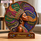 Bold Brilliant Blessed wooden block, laser-cut 3-layer wood