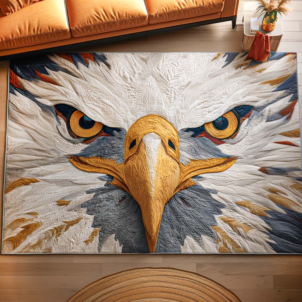 Bold Flight area rug in a living room