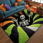 Bone Chiller area rug in a living room