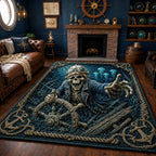 Bone Mariner area rug in a living room
