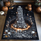 Bone Spire area rug in a living room