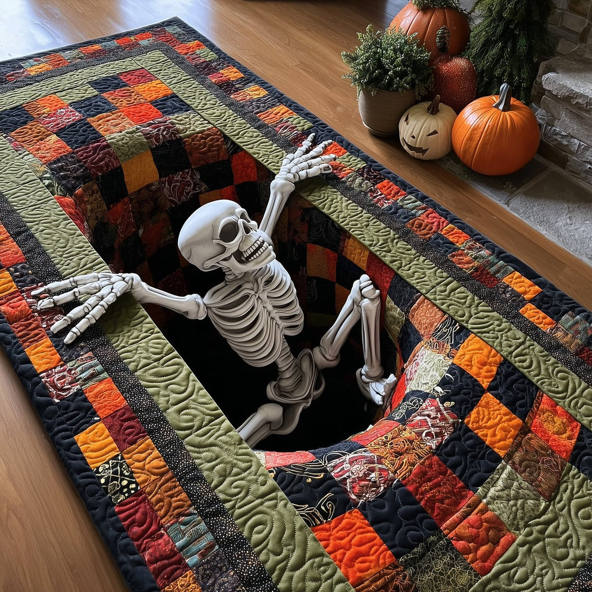 Bony Haunt Runner Rug - Nature Design | Serene Runner Rug