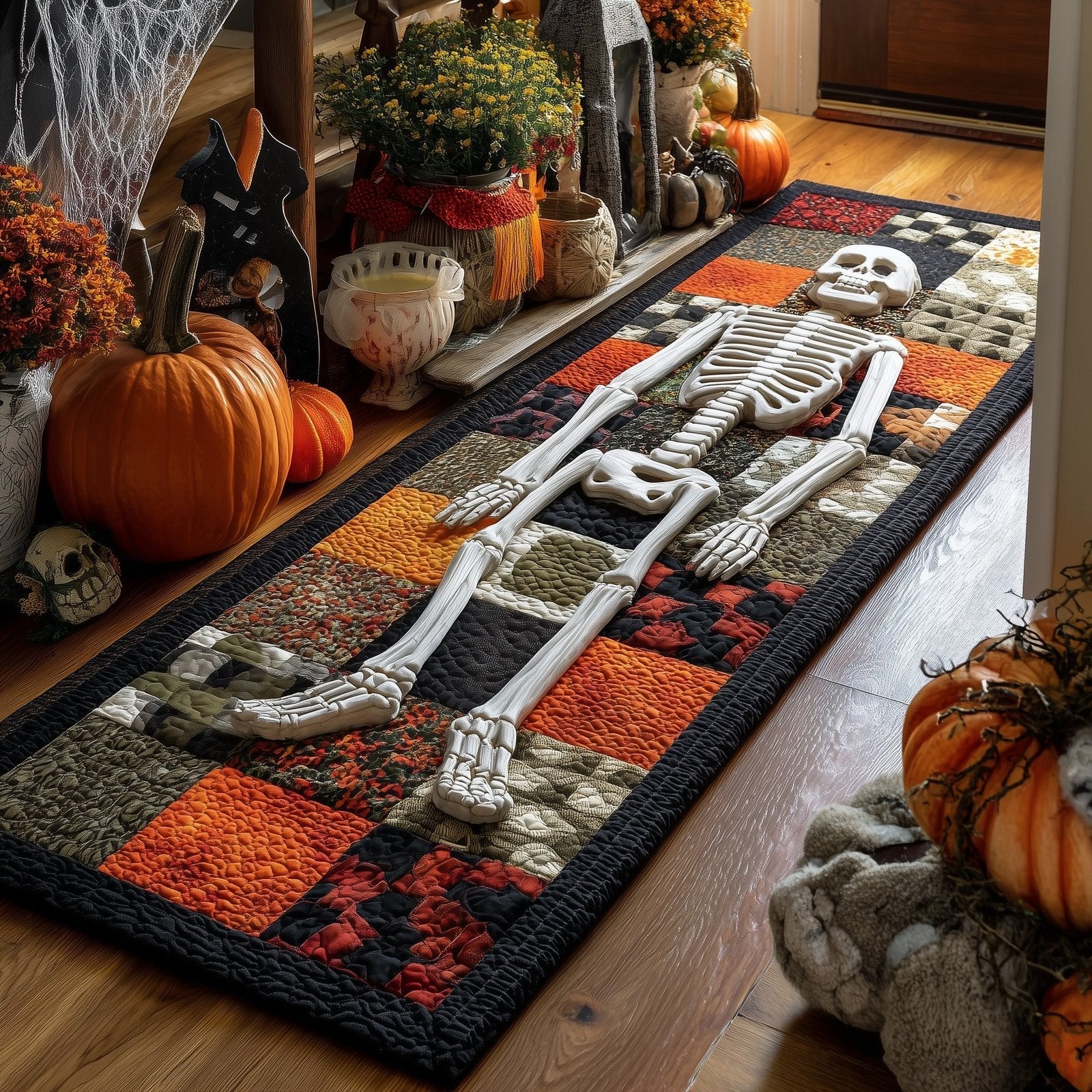 Bony Haunt Runner Rug - Nature Design | Serene Runner Rug