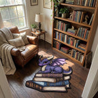 Book Guardian Custom Shape Area Rug - Nature Design | Die-Cut Non-Slip Rug - washable non-slip printed rug