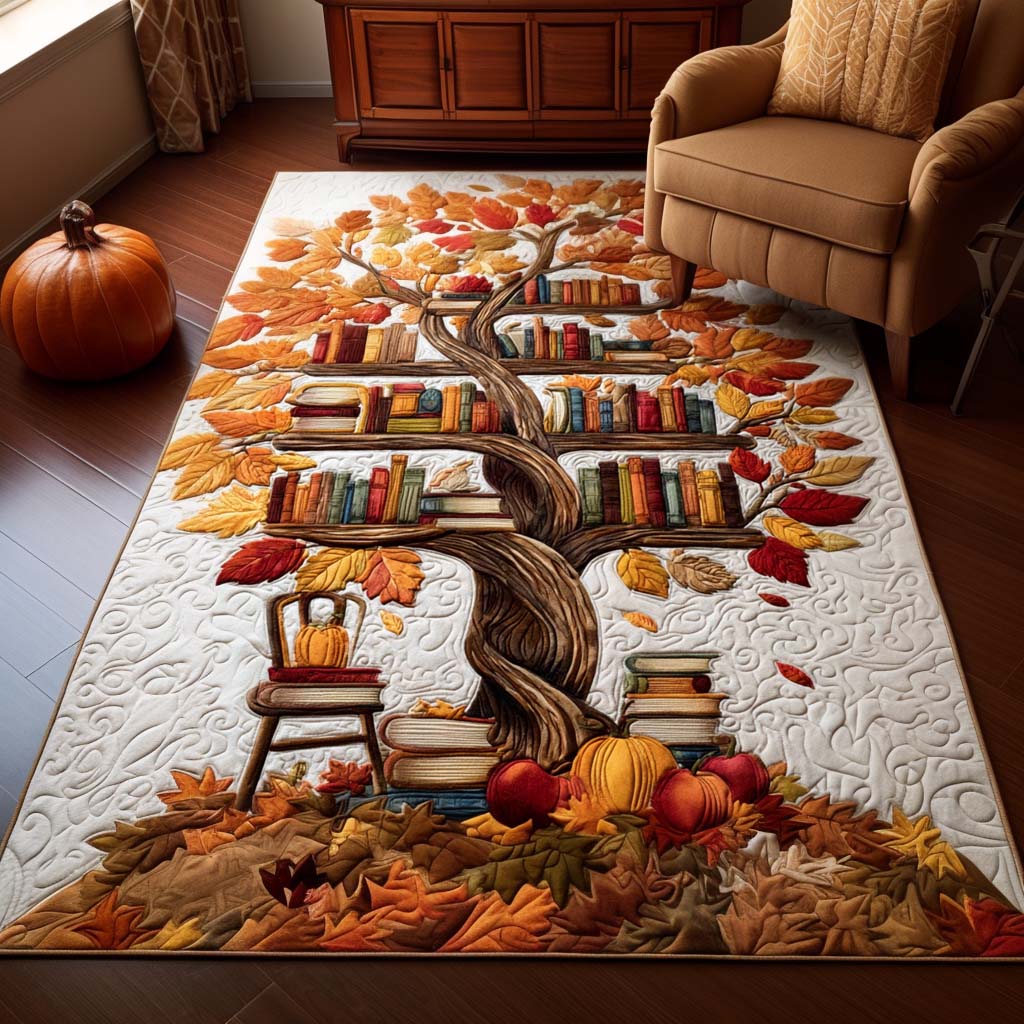 Book Haven area rug in a living room