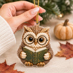 Bookist Owl Christmas Ornament