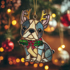 Boston Terrier Glow Christmas Ornament