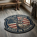 Boundless Liberty Custom Shape Area Rug - Nature Design | Die-Cut Non-Slip Rug - washable non-slip printed rug