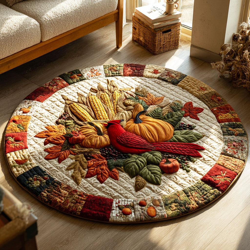 Bountiful Blessings Round Mat Rug - Nature Design | Serene Home Decor