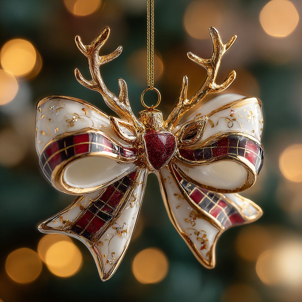 Bow of Celebration Christmas Ornament