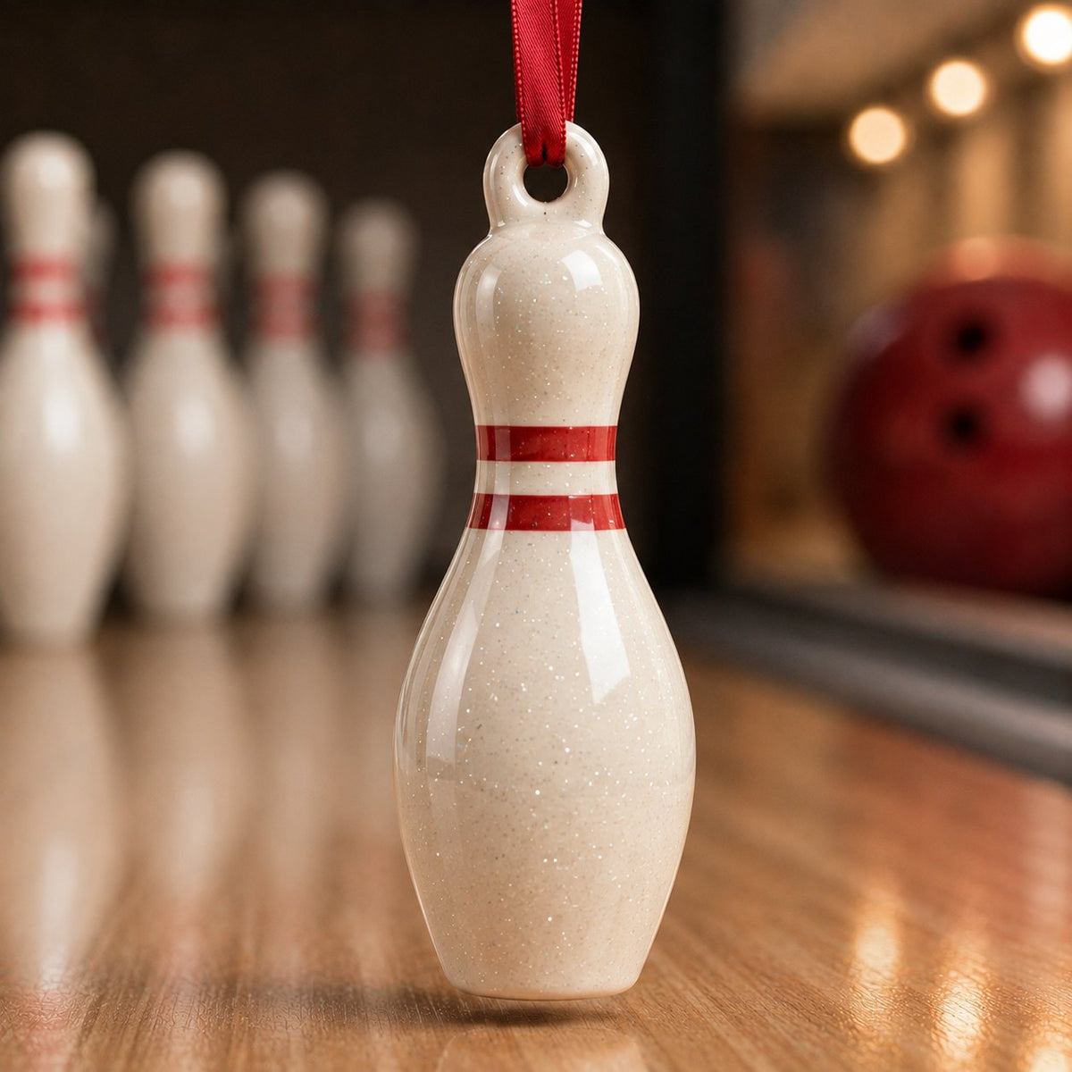 Bowling Pin Christmas Ornament