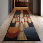 Bowling Time Runner Rug - Cute Pet Design | Animal Printed Runner Rug