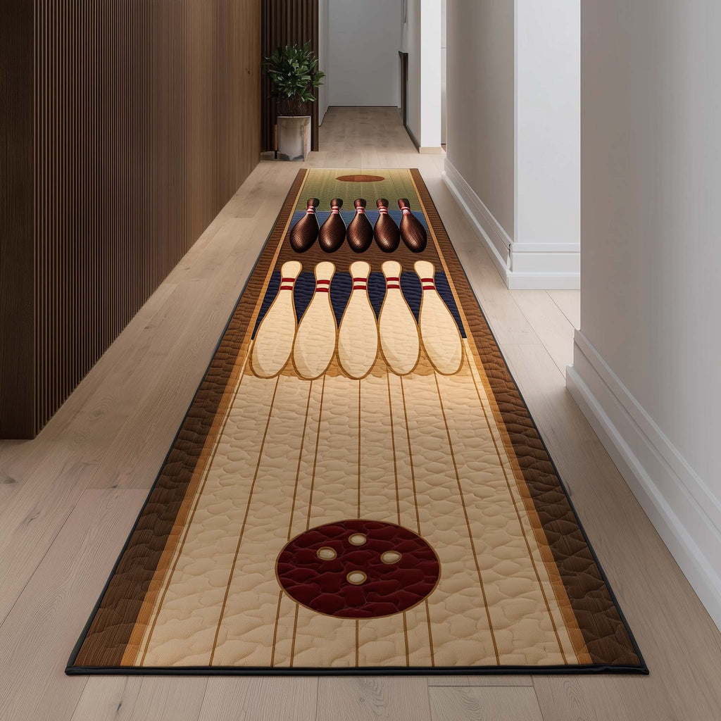 Bowling Time Runner Rug - Cute Pet Design | Animal Printed Runner Rug