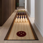 Bowling Time Runner Rug - Cute Pet Design | Animal Printed Runner Rug