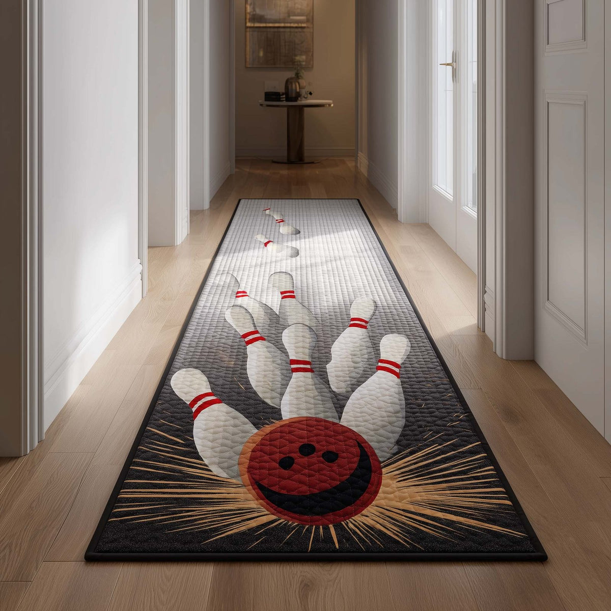 Bowling Time Runner Rug - Cute Pet Design | Animal Printed Runner Rug