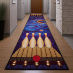 Bowling Time Runner Rug - Cute Pet Design | Animal Printed Runner Rug