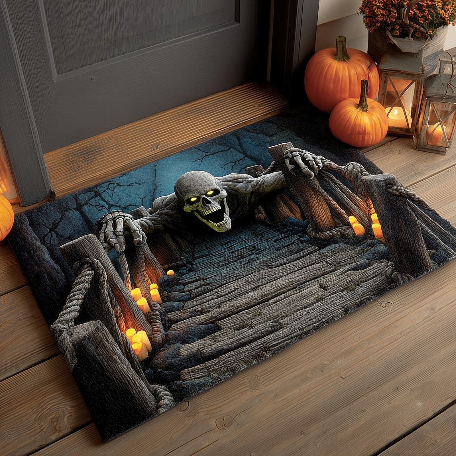 Bridge of Terror Doormat - Seasonal Holiday Design | Printed Welcome Doormat