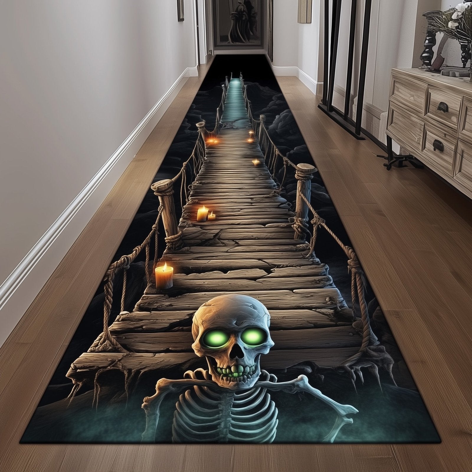 Bridge of Terror Runner Rug - Nature Design | Serene Runner Rug