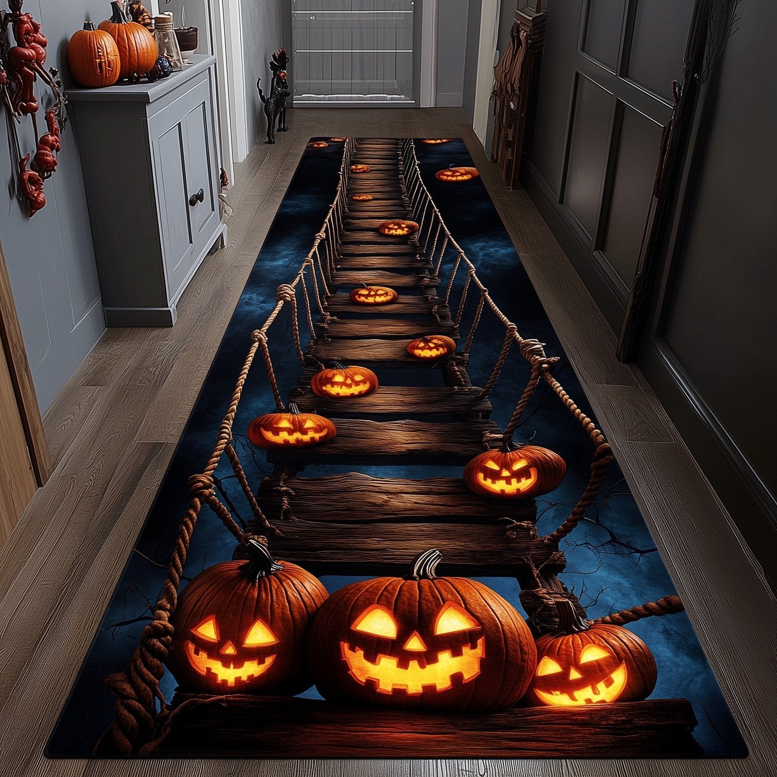 Bridge of Terror Runner Rug - Nature Design | Serene Runner Rug