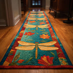 Bright Dragonfly Runner Carpet Runner Rug - Cute Pet Design | Animal Printed Runner Rug