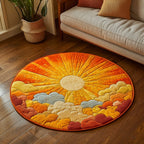Bright Horizon Round Mat Rug - Nature Design | Serene Home Decor