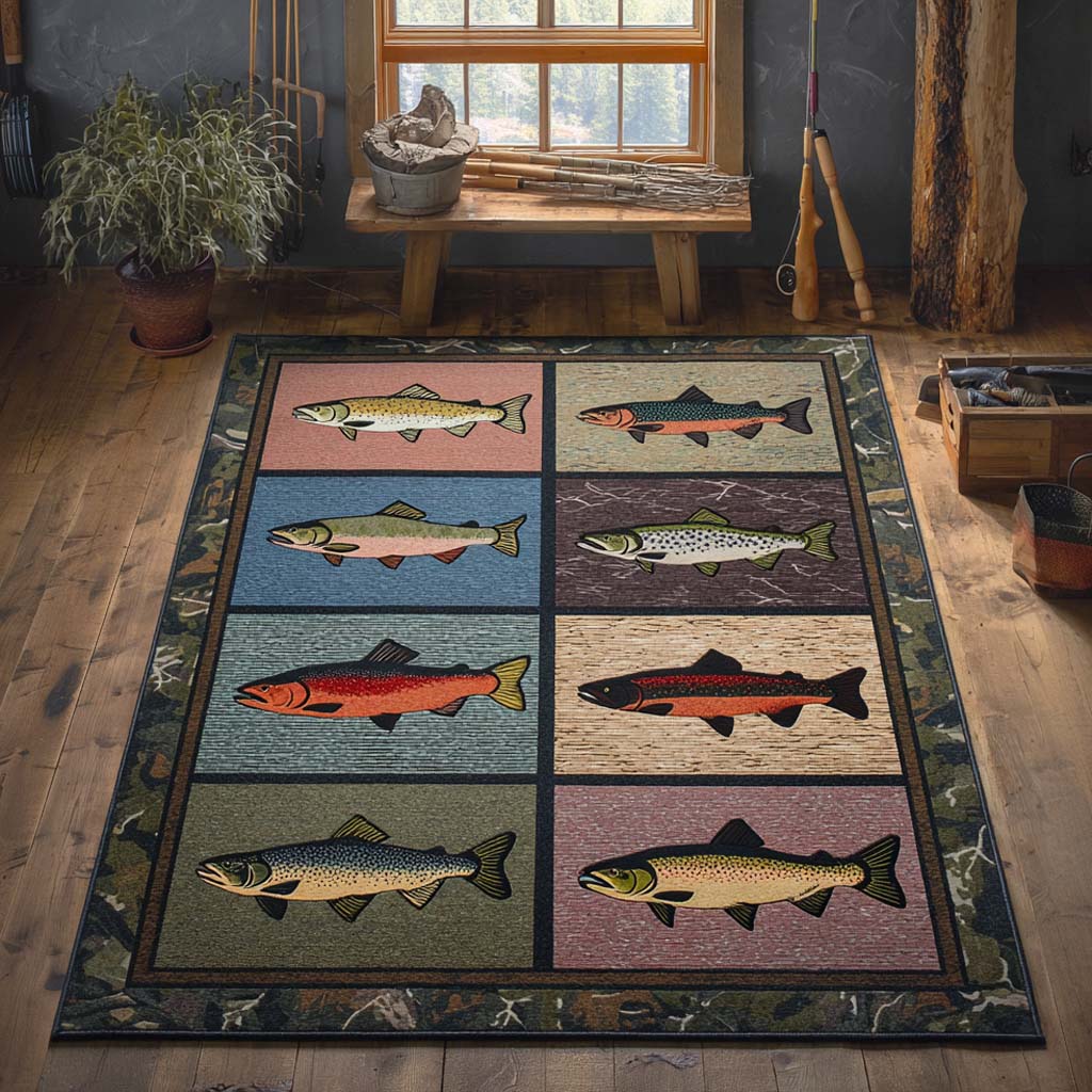 Brookside Jewel area rug in a living room