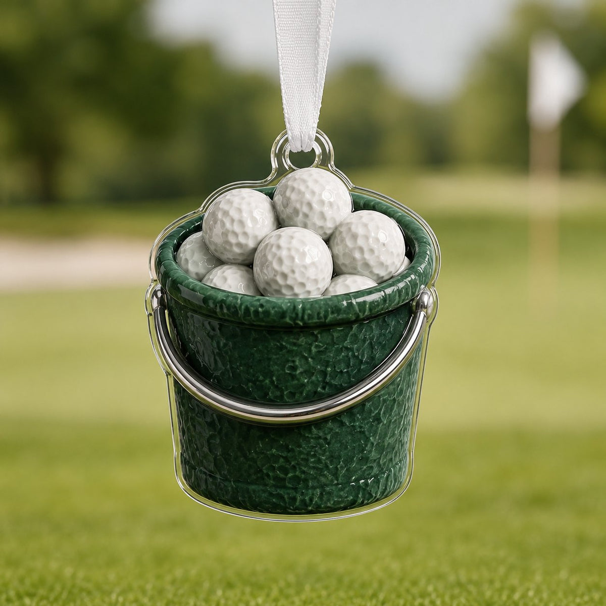Bucket of Birdies Christmas Ornament