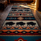 Buffalo Plains Runner Carpet Runner Rug - Cute Pet Design | Animal Printed Runner Rug