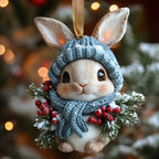 Bunny Cutie Christmas Ornament