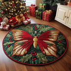 Butterfly Round Mat Rug - Nature Design | Serene Home Decor