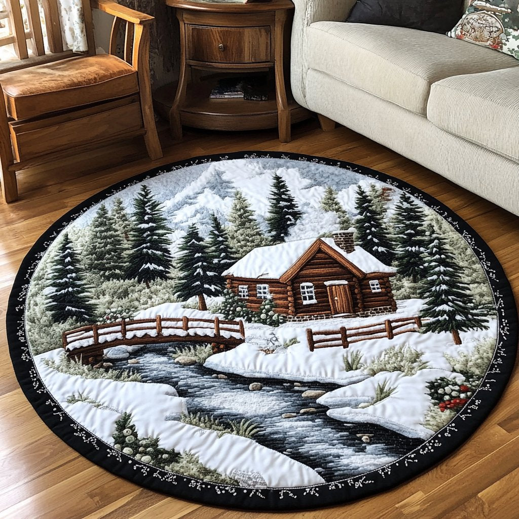 Cabin Comfort Round Mat Rug - Nature Design | Serene Home Decor
