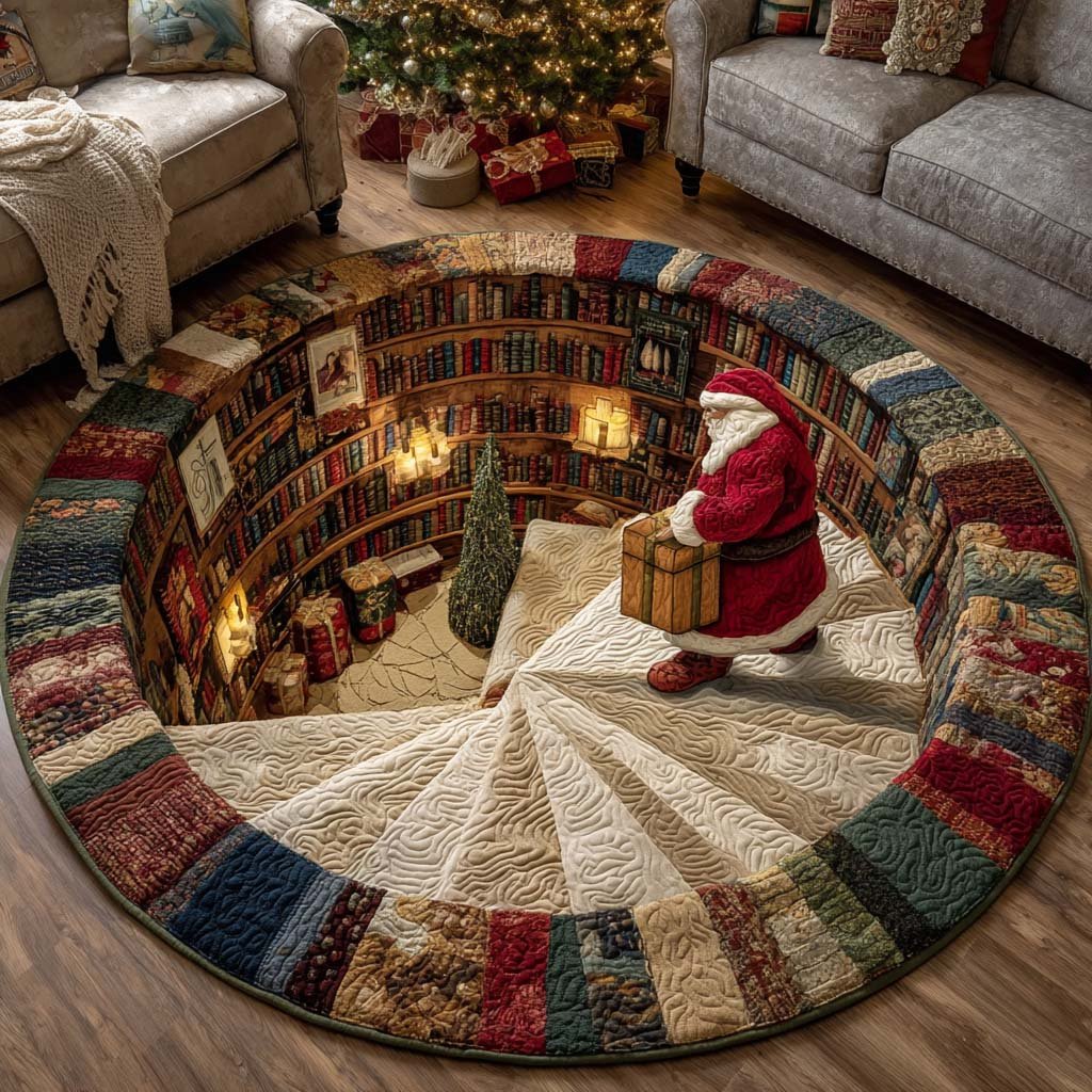Cabin Light Glow Round Mat Rug - Nature Design | Serene Home Decor